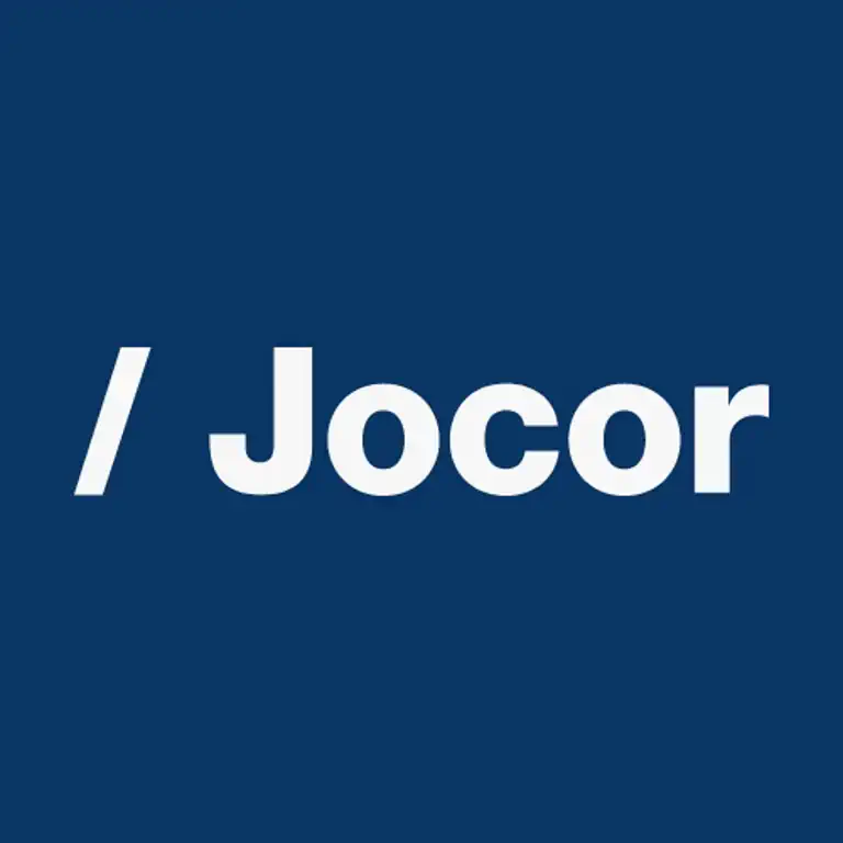 Logo de Jocor, empresa especialitzada en solucions de climatització, renovables, banys i materials per a la construcció.